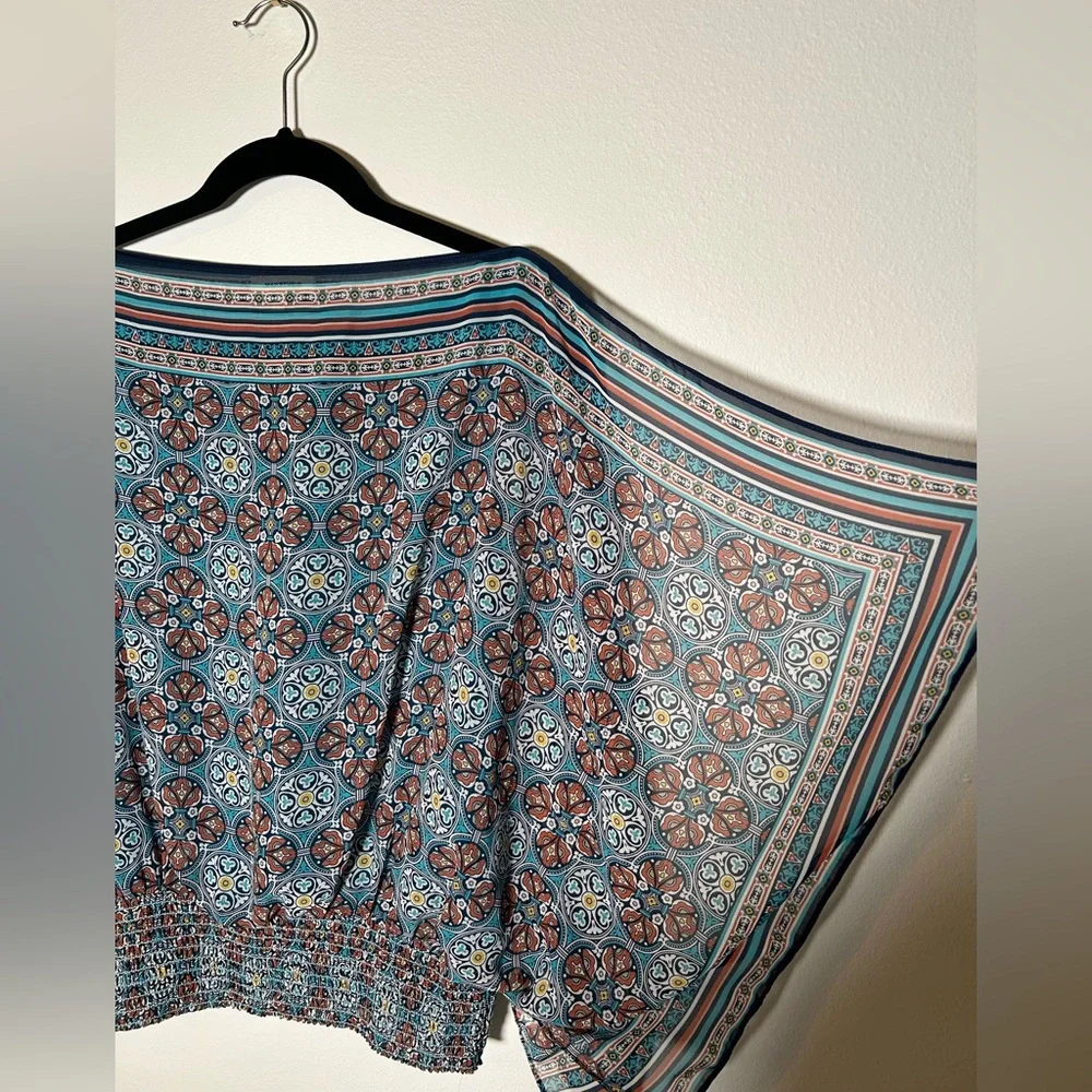 Max Studio Multicolor Patterned Top - Picture 3 of 6
